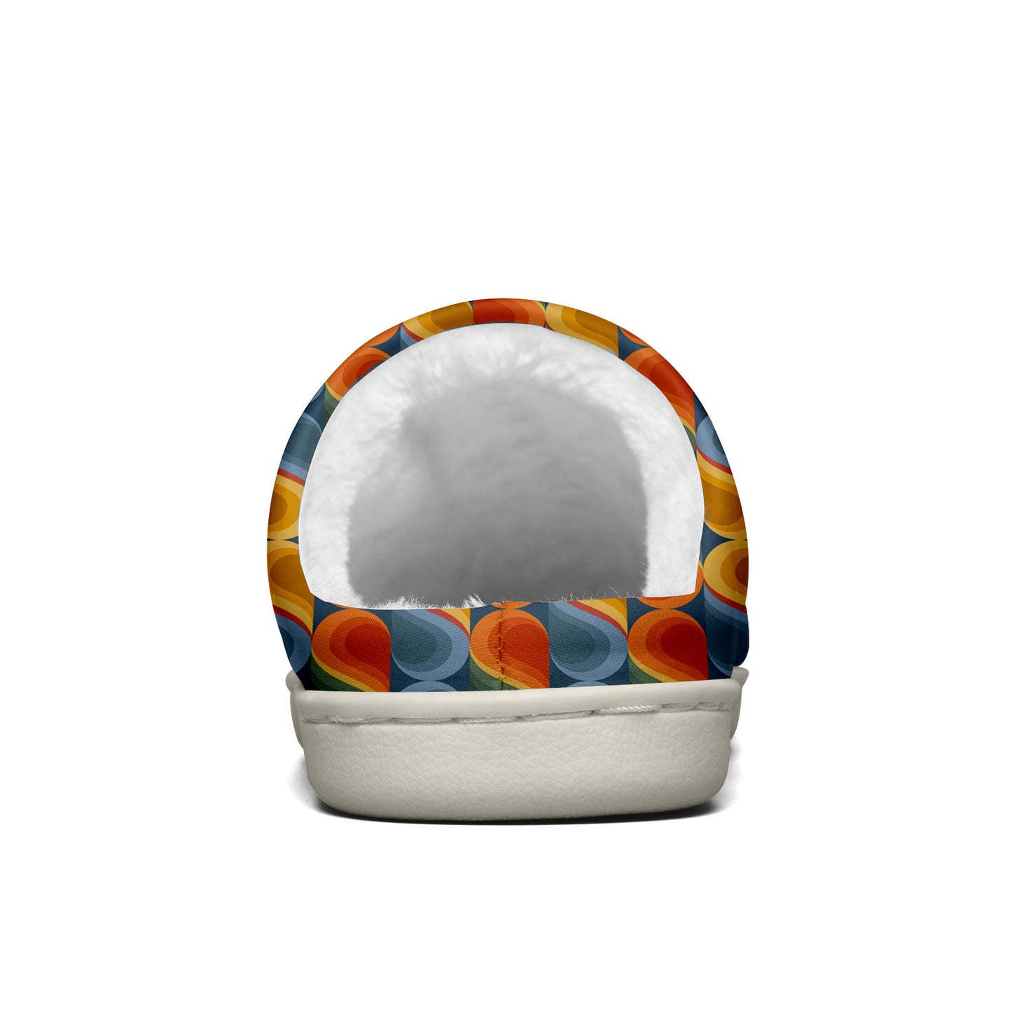 Custom Your Own Personalized Cotton Slippers for Dog Cat Lover Add Any Text Photoes Orange&Grayish blue