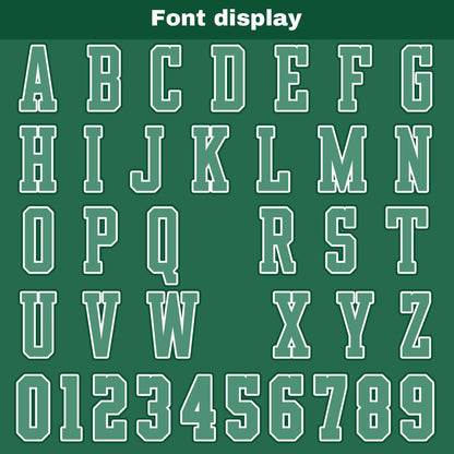 Custom Green Basketball Jersey Uniform Suit Printed Your Logo Name Number