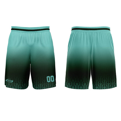 Custom Olive Green Blue Gradient Basketball Jersey Uniform Suit Printed Your Logo Name Number