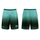 Custom Olive Green Blue Gradient Basketball Jersey Uniform Suit Printed Your Logo Name Number