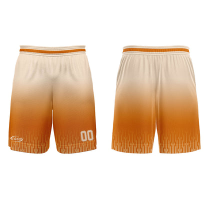 Custom Orange Off-White Gradient Basketball Jersey Uniform Suit Printed Your Logo Name Number