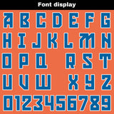 Custom Orange Blue Basketball Jersey Uniform Suit Printed Your Logo Name Number