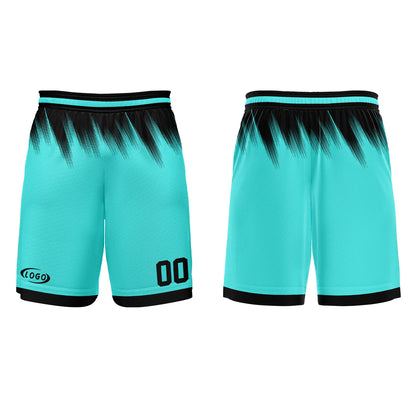 Custom Teal Black Basketball Jersey Uniform Suit Printed Your Logo Name Number