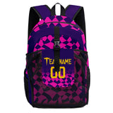 Customize Pink Purple Sports Backpacks Featuring Personalized Names, Numbers and Logos