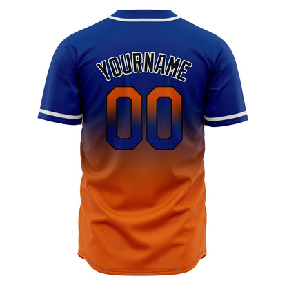 Custom Gradient Baseball Jerseys Personalized Name Number Logo