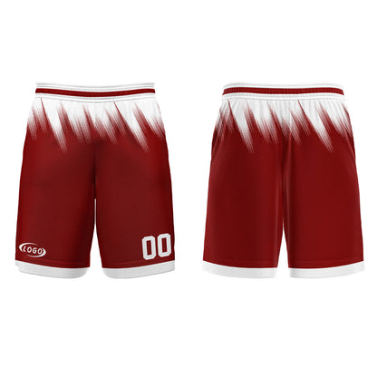 Custom Red White Basketball Jersey Uniform Suit Printed Your Logo Name Number