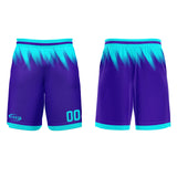 Custom Purple Bright Blue Basketball Jersey Uniform Suit Printed Your Logo Name Number