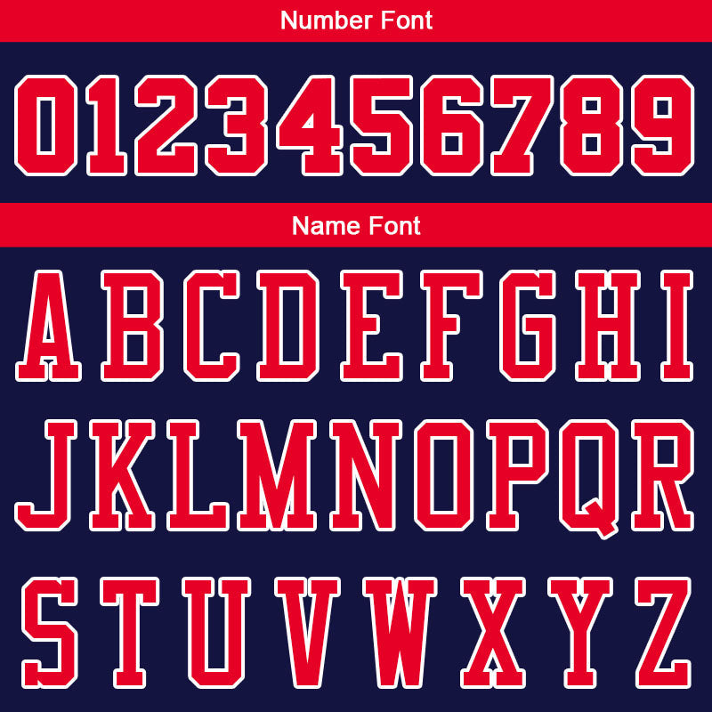 Custom Stitched Basketball Jersey for Men, Women And Kids Navy-Red-White
