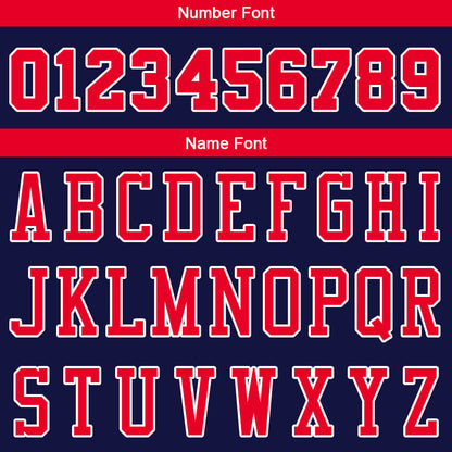 Custom Stitched Basketball Jersey for Men, Women And Kids Navy-Red-White