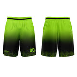 Custom Black Bright Green Gradient Basketball Jersey Uniform Suit Printed Your Logo Name Number