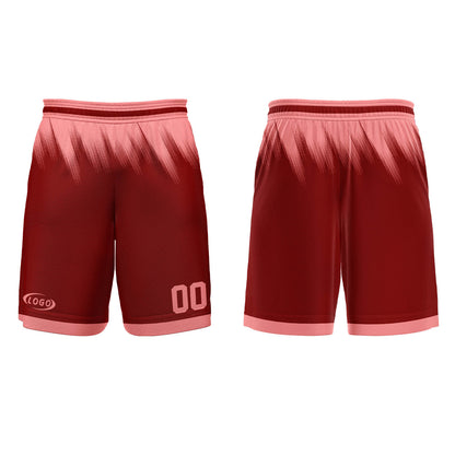 Custom Red Pink Basketball Jersey Uniform Suit Printed Your Logo Name Number