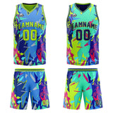 Custom Neon Green Reversible Basketball Suit for Adults and Kids Personalized Jersey