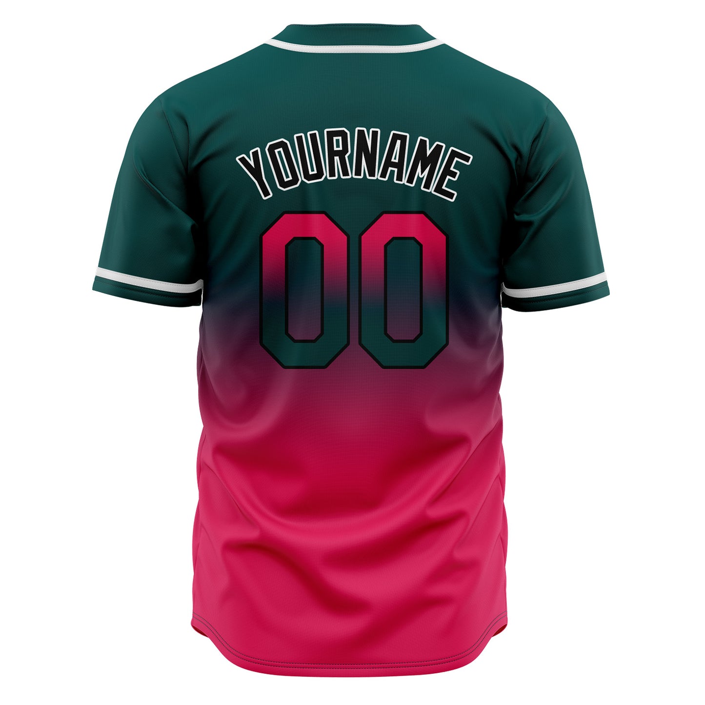 Custom Gradient Baseball Jerseys Personalized Name Number Logo
