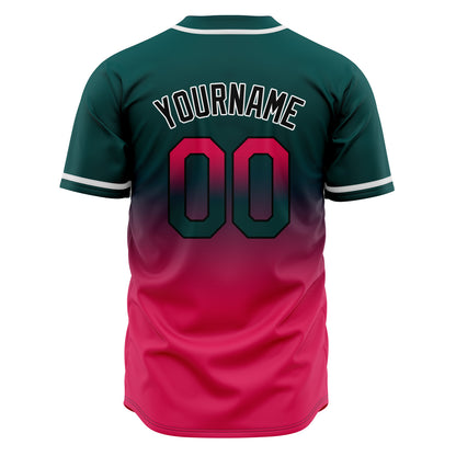 Custom Gradient Baseball Jerseys Personalized Name Number Logo