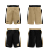 Custom Gold Black Reversible Basketball Suit for Adults and Kids Personalized Jersey