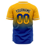 Custom Gradient Baseball Jerseys Personalized Name Number Logo