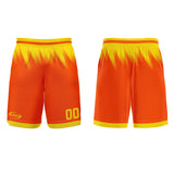 Custom Orange Yellow Basketball Jersey Uniform Suit Printed Your Logo Name Number