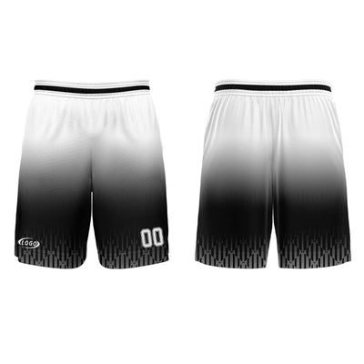 Custom Black White Gradient Basketball Jersey Uniform Suit Printed Your Logo Name Number
