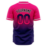 Custom Gradient Baseball Jerseys Personalized Name Number Logo