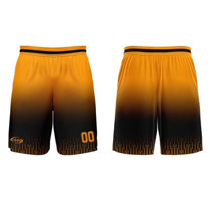 Custom Black Orange Gradient Basketball Jersey Uniform Suit Printed Your Logo Name Number