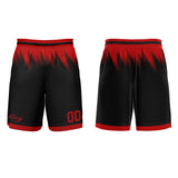 Custom Black Red Basketball Jersey Uniform Suit Printed Your Logo Name Number