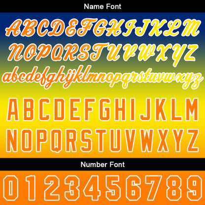 Custom Gradient Hoodie For Man Woman Girl Boy Print Your Logo Name Number Gelb Orange