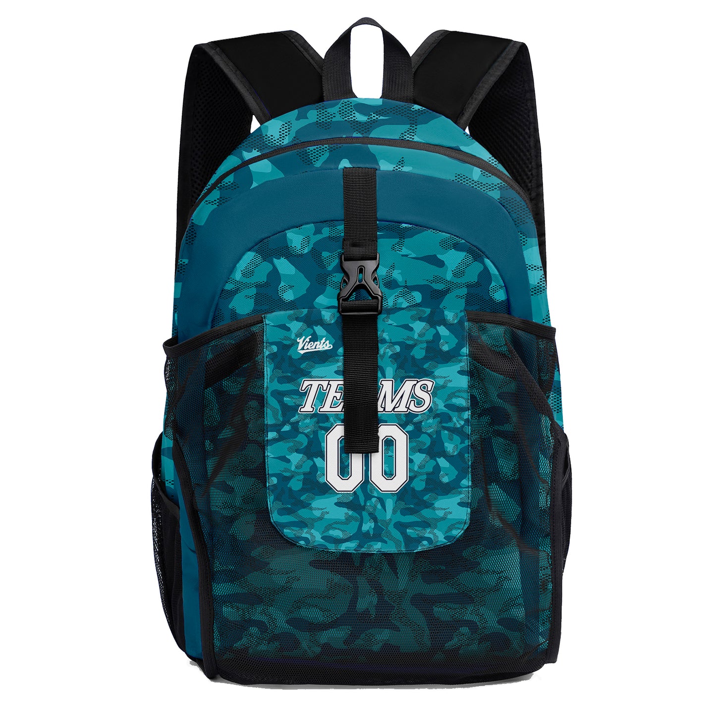 Customize Teal Sports Backpacks Featuring Personalized Names, Numbers and Logos