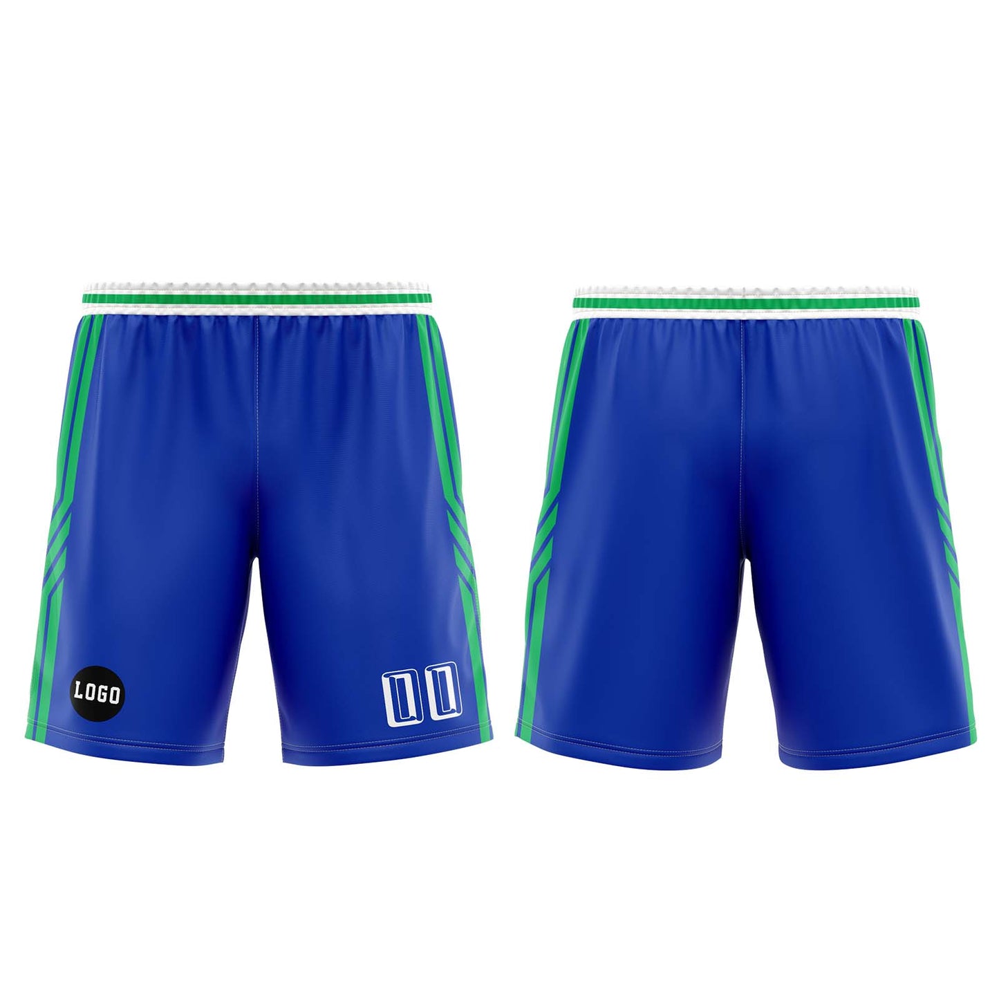 Custom Blue Green Basketball Jersey Uniform Suit Printed Your Logo Name Number