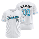 Custom White Baseball Jersey Stitched Design Personalized Hip Hop Baseball Shirts