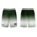 Custom White Green Gradient Basketball Jersey Uniform Suit Printed Your Logo Name Number