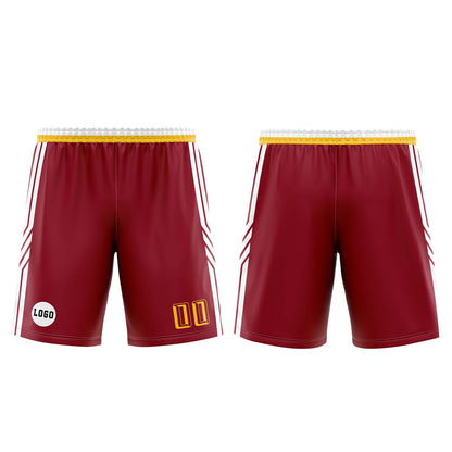 Custom Dark Red Basketball Jersey Uniform Suit Printed Your Logo Name Number