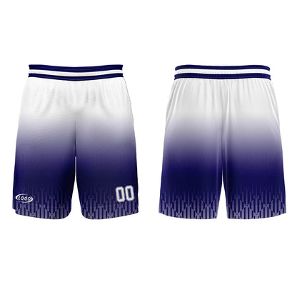 Custom Blue White Gradient Basketball Jersey Uniform Suit Printed Your Logo Name Number