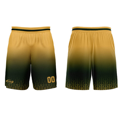 Custom Olive Green Light Brown Gradient Basketball Jersey Uniform Suit Printed Your Logo Name Number