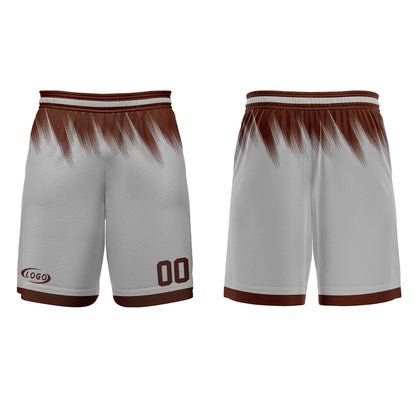 Custom Grey Brown Basketball Jersey Uniform Suit Printed Your Logo Name Number