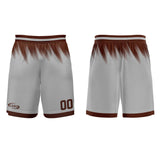 Custom Grey Brown Basketball Jersey Uniform Suit Printed Your Logo Name Number