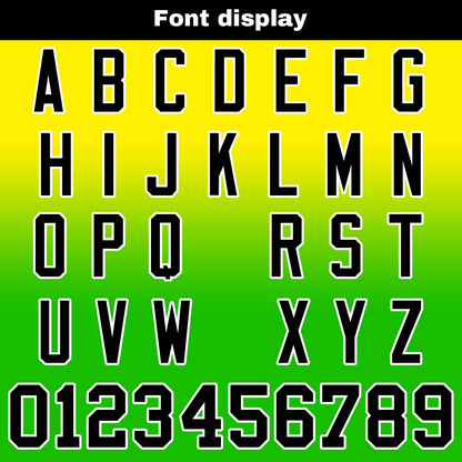 Custom Gradient Hoodie For Man Woman Girl Boy Print Your Logo Name Number Yellow&Green
