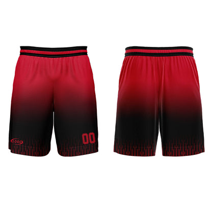 Custom Black Red Gradient Basketball Jersey Uniform Suit Printed Your Logo Name Number
