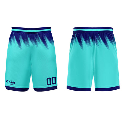 Custom Teal Blue Basketball Jersey Uniform Suit Printed Your Logo Name Number