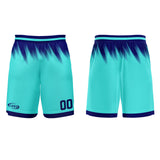 Custom Teal Blue Basketball Jersey Uniform Suit Printed Your Logo Name Number
