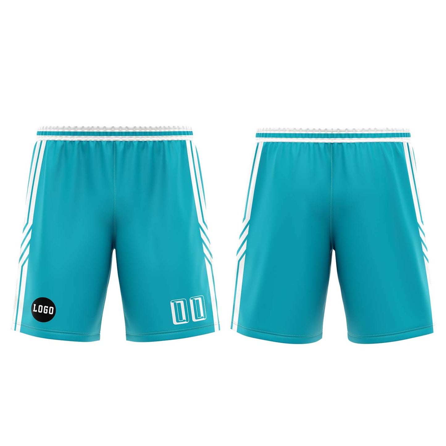 Custom Cyan Basketball Jersey Uniform Suit Printed Your Logo Name Number
