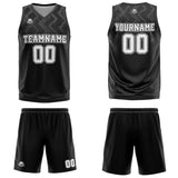 Custom Black Grey Basketball Jersey Uniform Suit Printed Your Logo Name Number