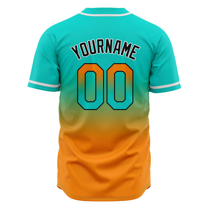 Custom Gradient Baseball Jerseys Personalized Name Number Logo