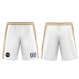 Custom White Blue Basketball Jersey Uniform Suit Printed Your Logo Name Number