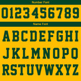 Custom Green Yellow  Hoodie Personalized Mens Pullover Hoodie Printed Team Name Number Logo for Women