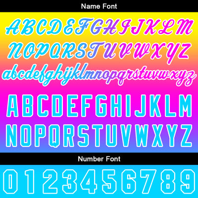 Custom Gradient Hoodie For Man Woman Girl Boy Print Your Logo Name Number Gelblich Lila Blau