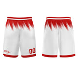 Custom White Red Basketball Jersey Uniform Suit Printed Your Logo Name Number