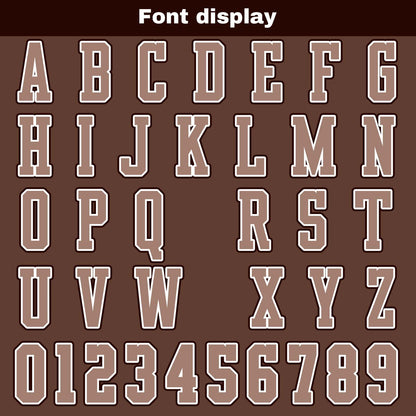 Custom Brown Basketball Jersey Uniform Suit Printed Your Logo Name Number
