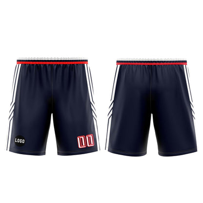 Custom Navy Red Basketball Jersey Uniform Suit Printed Your Logo Name Number