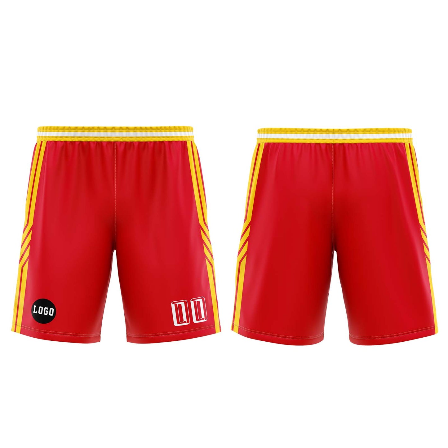 Custom Red White Basketball Jersey Uniform Suit Printed Your Logo Name Number