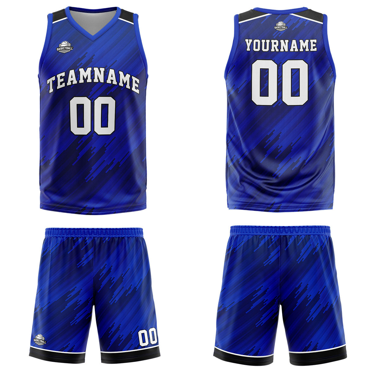 Custom Royal Basketball Jersey Uniform Suit Printed Your Logo Name Number